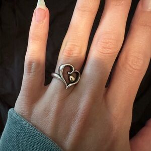 James Avery Elegant Silver Heart Ring